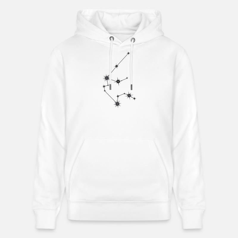 Wassermann Sternbild Sternzeichen Schwarz Grau - Stanley/Stella Unisex Bio-Hoodie CRUISER  - Weiß