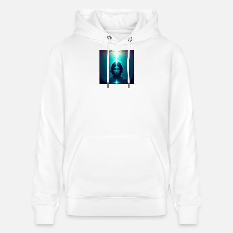 Ätherisches Frontlicht - Stanley/Stella Unisex Bio-Hoodie CRUISER  - Weiß