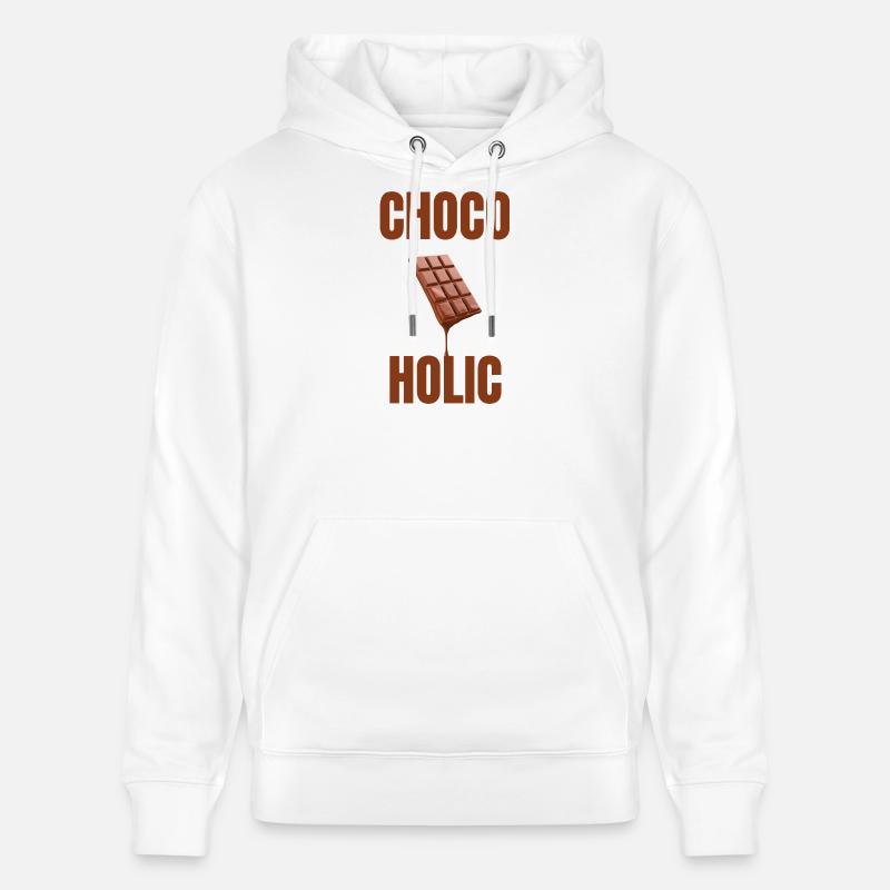 Amour chocolaté accro au chocolat - Sweat à capuche bio CRUISER Stanley/Stella Unisexe - blanc