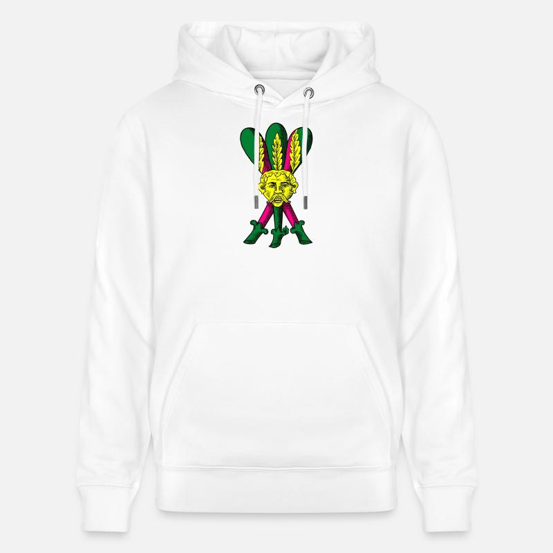 TROIS DE BÂTONS - Sweat à capuche bio CRUISER Stanley/Stella Unisexe - blanc