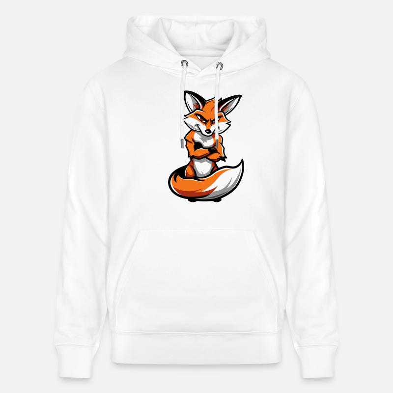 Bande dessinée Fox - Sweat à capuche bio CRUISER Stanley/Stella Unisexe - blanc