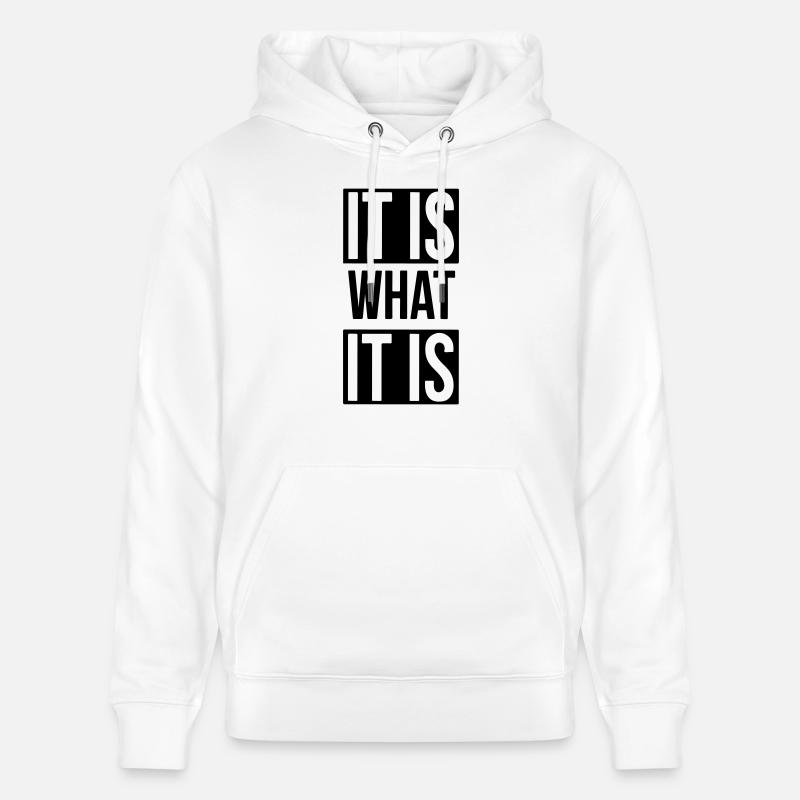 c'est comme ça - Sweat à capuche bio CRUISER Stanley/Stella Unisexe - blanc