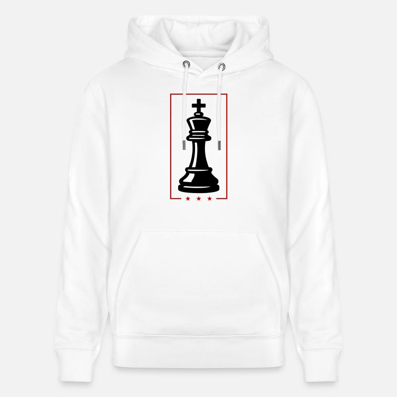 Pièce d’échecs du roi - Sweat à capuche bio CRUISER Stanley/Stella Unisexe - blanc