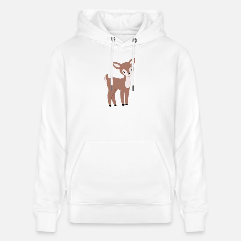 Doux faon Bambi - Sweat à capuche bio CRUISER Stanley/Stella Unisexe - blanc