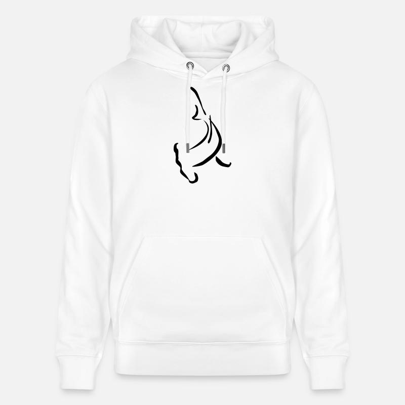 Forme de la tête de marteau - Sweat à capuche bio CRUISER Stanley/Stella Unisexe - blanc