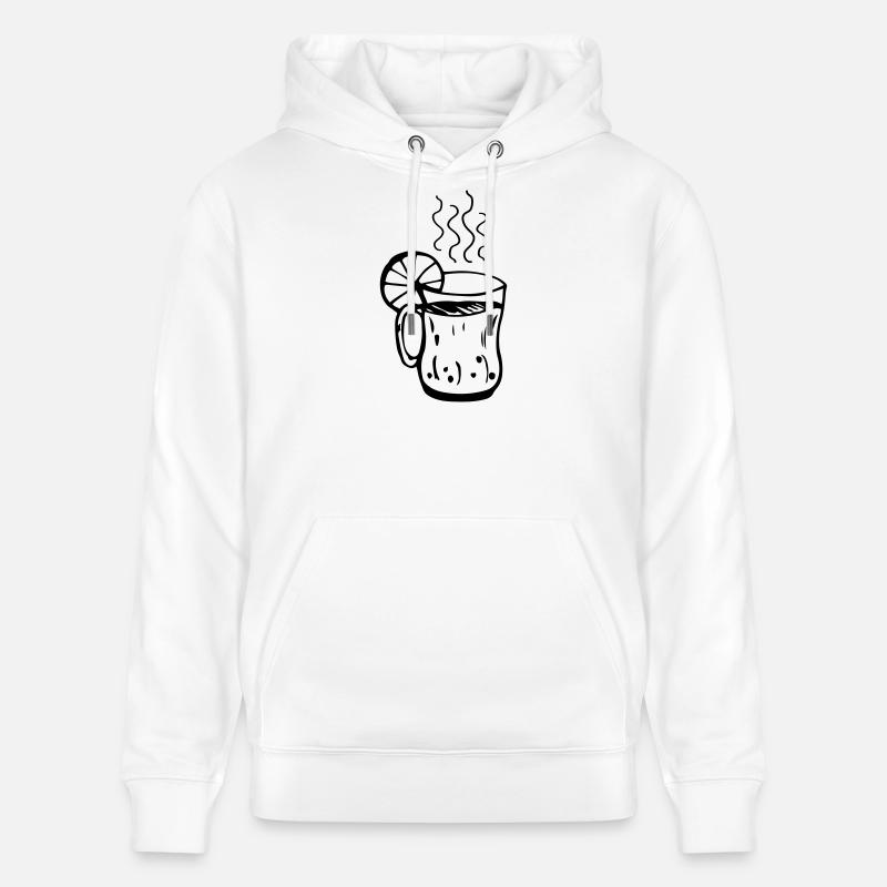 Coupe de vin chaud Noël - Sweat à capuche bio CRUISER Stanley/Stella Unisexe - blanc