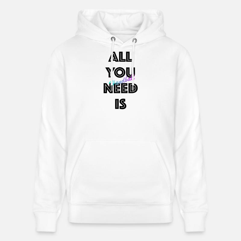 Handball Gradient Script - Stanley/Stella Unisex Bio-Hoodie CRUISER  - Weiß