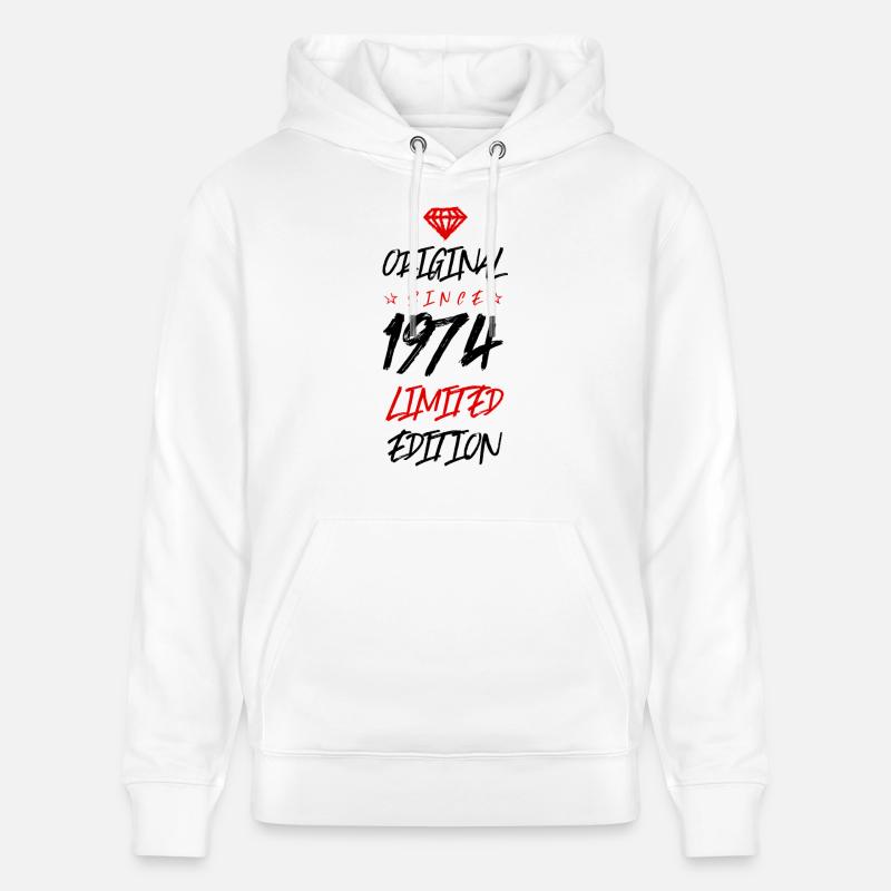 1974 Édition limitée - Sweat à capuche bio CRUISER Stanley/Stella Unisexe - blanc
