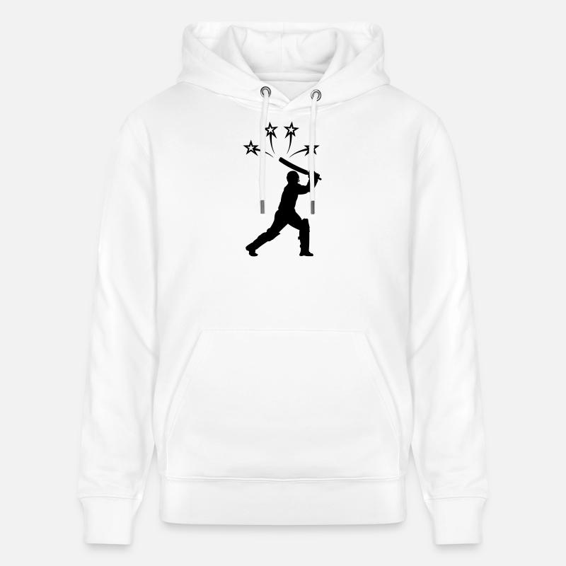Cricket quatre étoiles - Sweat à capuche bio CRUISER Stanley/Stella Unisexe - blanc