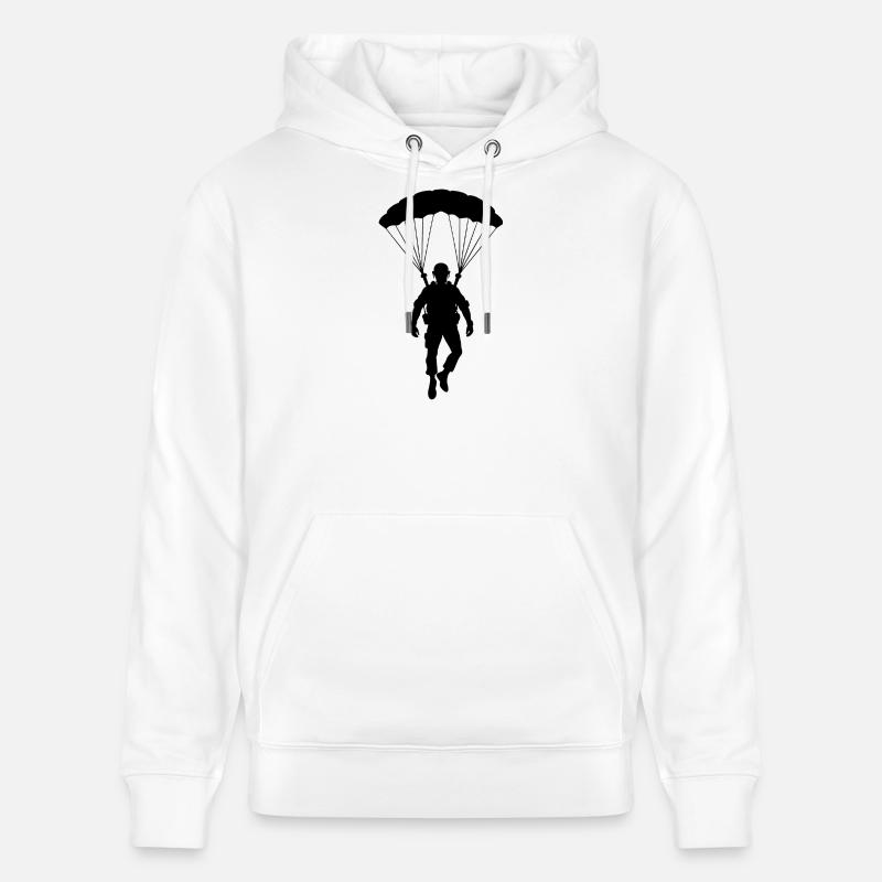 Parachutiste - Sweat à capuche bio CRUISER Stanley/Stella Unisexe - blanc
