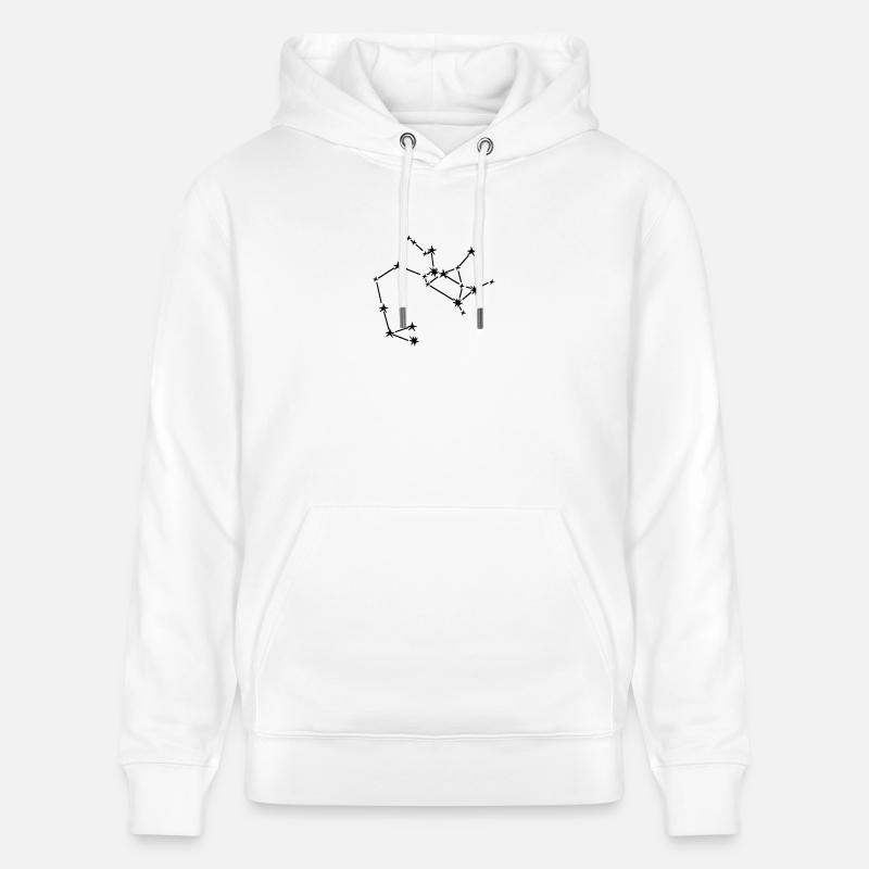 Signe du zodiaque Sagittaire - Sweat à capuche bio CRUISER Stanley/Stella Unisexe - blanc