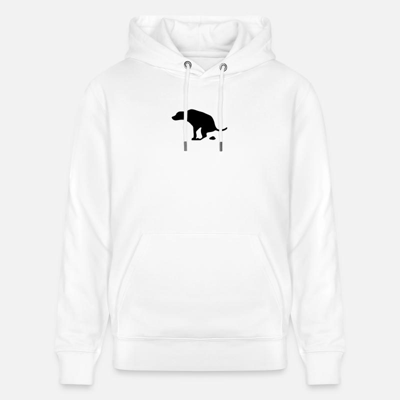 C’est un chien qui chie - Sweat à capuche bio CRUISER Stanley/Stella Unisexe - blanc