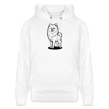 Pommern - Stanley/Stella Unisex Bio-Hoodie CRUISER  - Weiß - Vorne - Alina (178cm) & Michal (187cm)