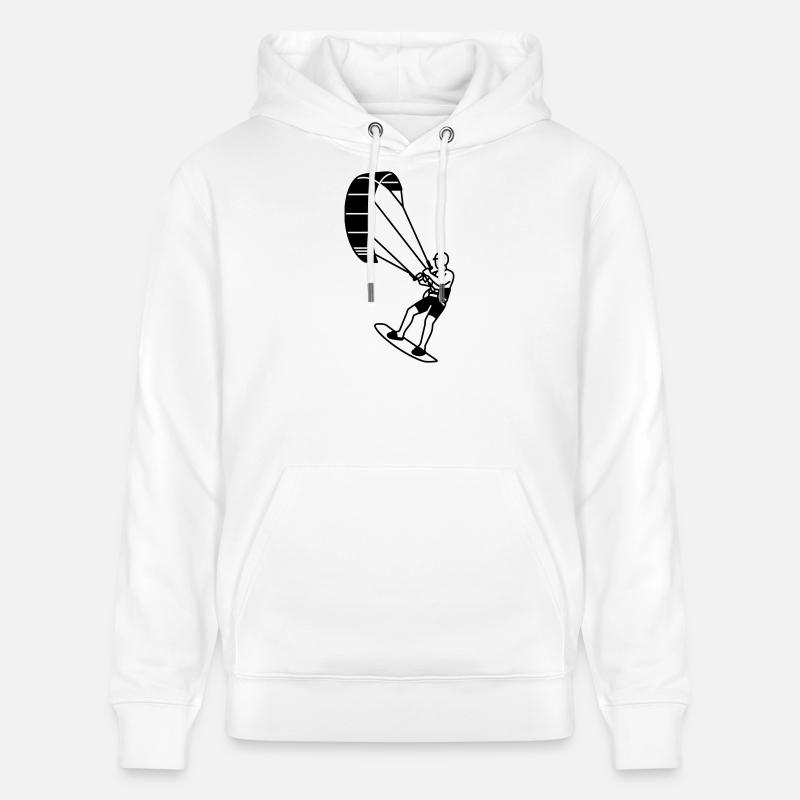Kitesurfeur - Sweat à capuche bio CRUISER Stanley/Stella Unisexe - blanc