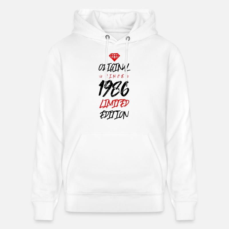 1986 Édition limitée - Sweat à capuche bio CRUISER Stanley/Stella Unisexe - blanc
