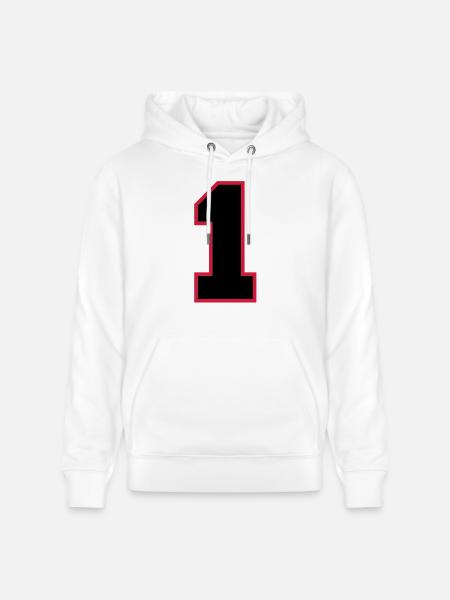 number1 - Stanley/Stella CRUISER Unisex Organic Hoodie - white