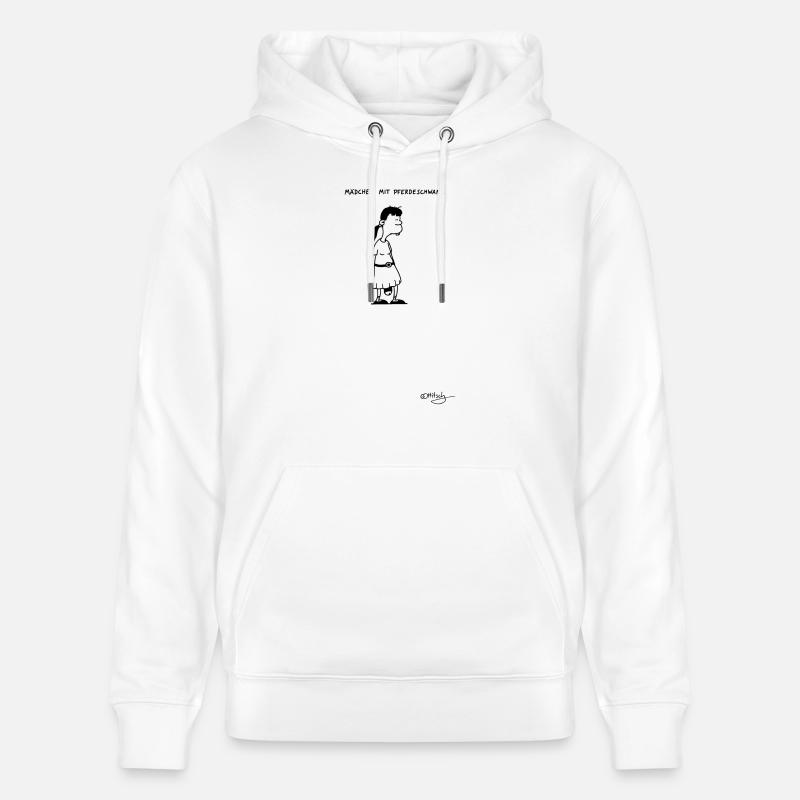 Mädchen mit Pferdeschwanz - Stanley/Stella Unisex Bio-Hoodie CRUISER  - Weiß