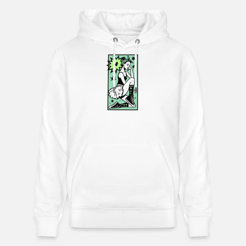 Danseuse #1 - Sweat à capuche bio CRUISER Stanley/Stella Unisexe - blanc