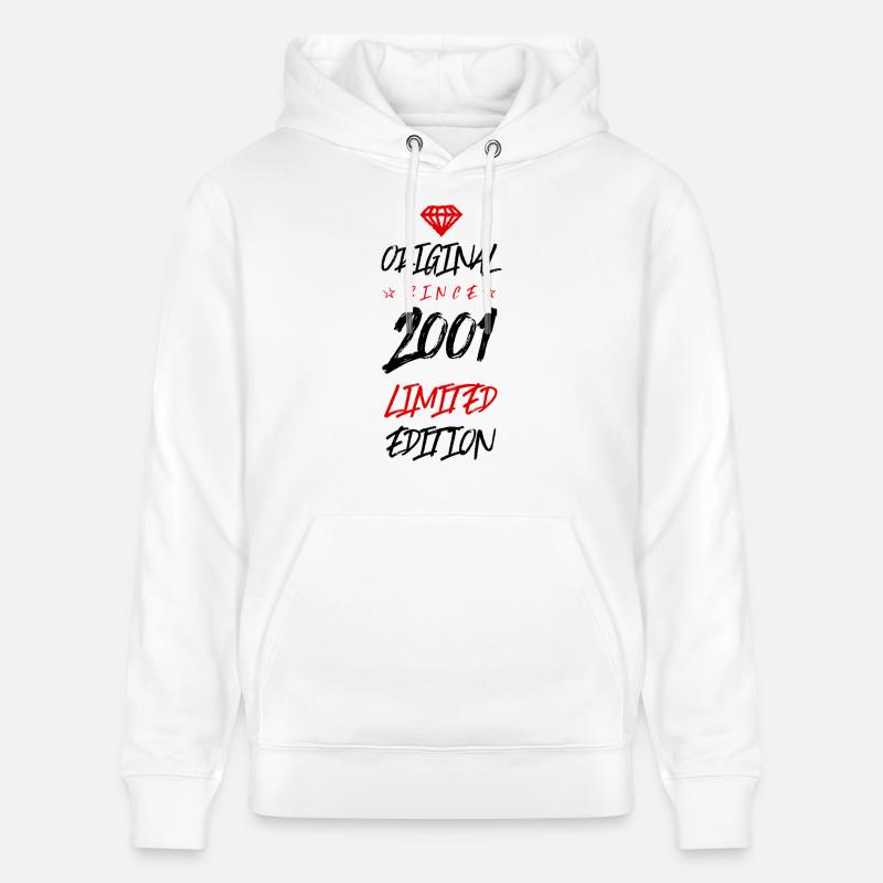 2001 Édition limitée - Sweat à capuche bio CRUISER Stanley/Stella Unisexe - blanc