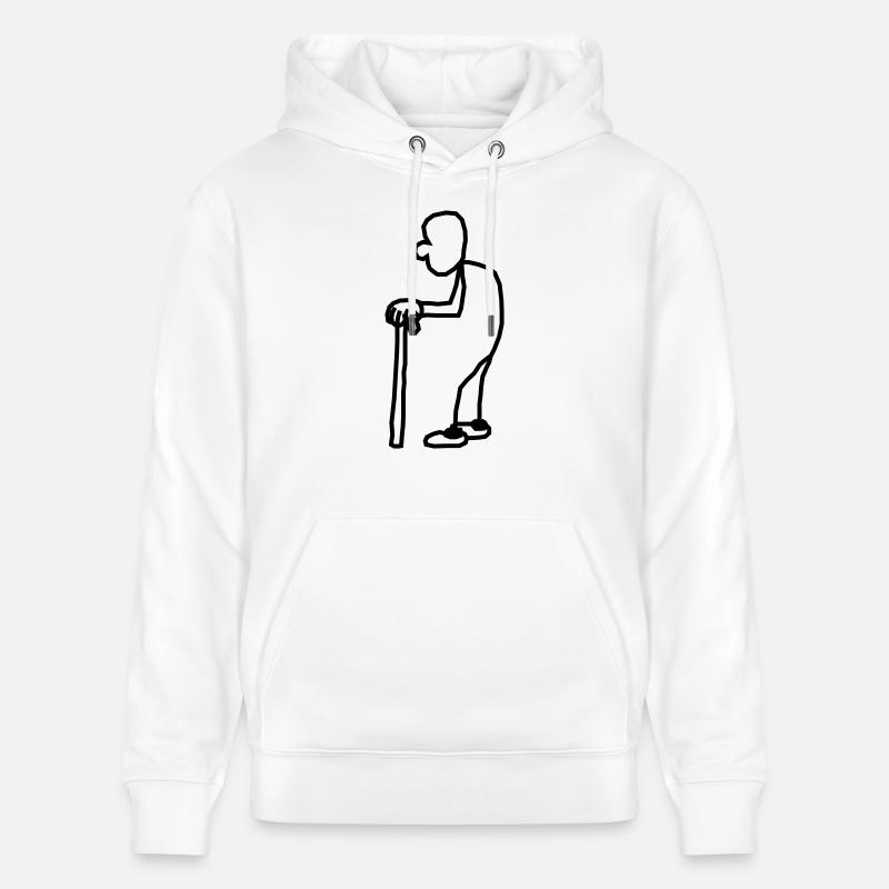 urli_das_strichmaennchen - Sweat à capuche bio CRUISER Stanley/Stella Unisexe - blanc