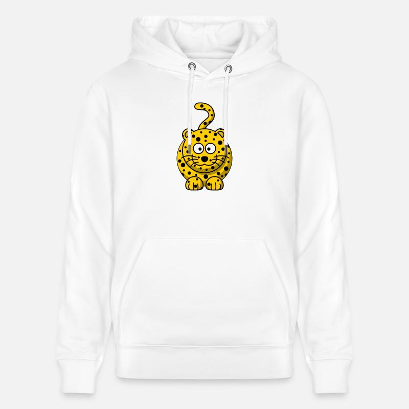 léopard - Sweat à capuche bio CRUISER Stanley/Stella Unisexe - blanc