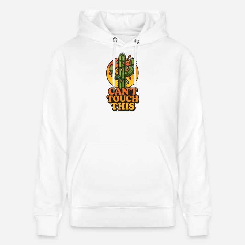 Weihnachtskaktus - Kann das nicht anfassen - Stanley/Stella Unisex Bio-Hoodie CRUISER  - Weiß
