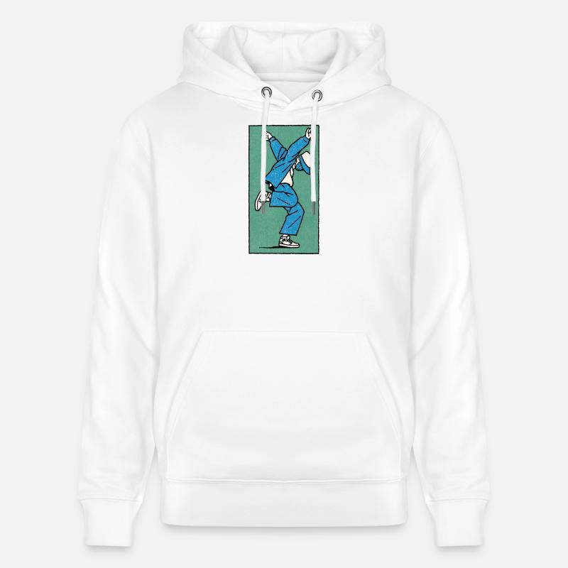 Danseur masculin #5 - Sweat à capuche bio CRUISER Stanley/Stella Unisexe - blanc