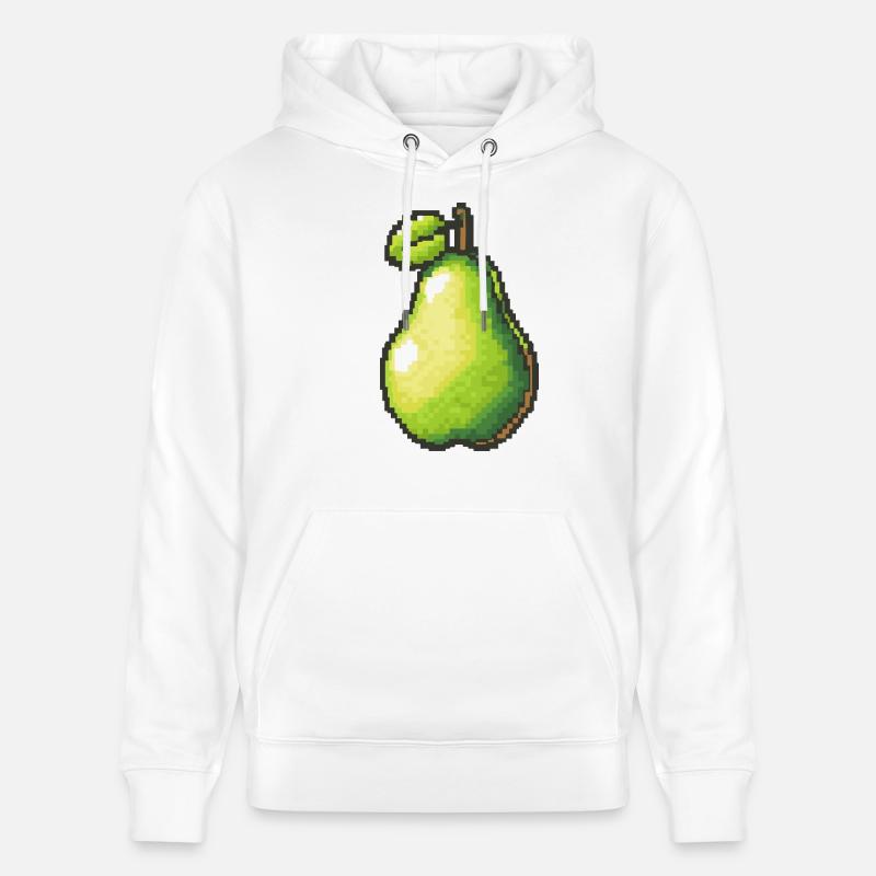 Icône de pixel d’ampoule - Sweat à capuche bio CRUISER Stanley/Stella Unisexe - blanc