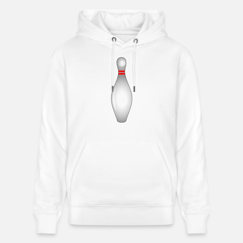 Bowling Pin - Sweat à capuche bio CRUISER Stanley/Stella Unisexe - blanc