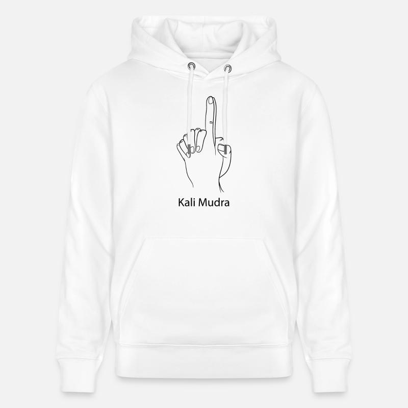 Yoga Méditation Spa Mudra - Sweat à capuche bio CRUISER Stanley/Stella Unisexe - blanc