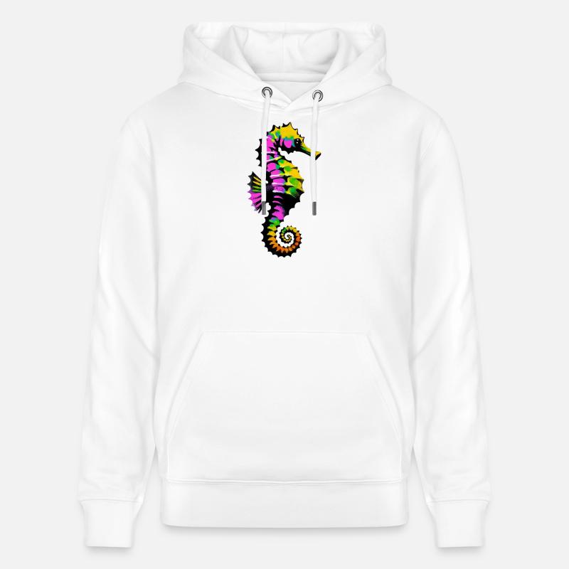 Seepferdchen - Stanley/Stella Unisex Bio-Hoodie CRUISER  - Weiß