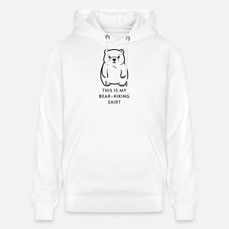 C’est ma chemise de randonnée d’ours - Sweat à capuche bio CRUISER Stanley/Stella Unisexe - blanc