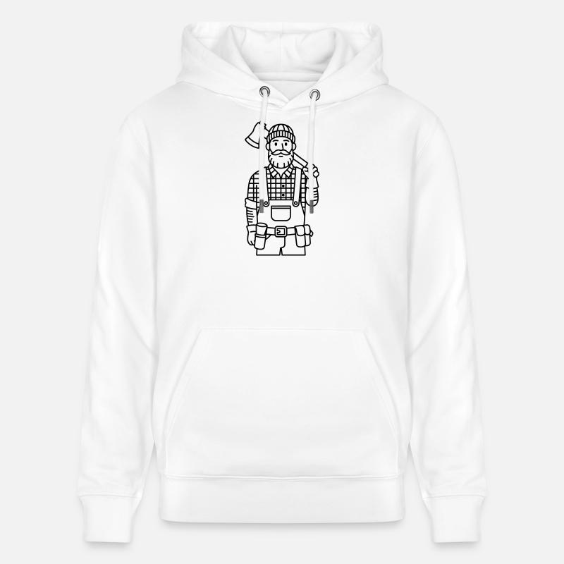 Forester - Sweat à capuche bio CRUISER Stanley/Stella Unisexe - blanc