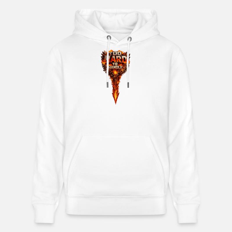 Too Hard to Handle Fire Logo - Sweat à capuche bio CRUISER Stanley/Stella Unisexe - blanc