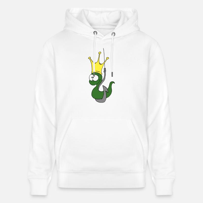 Le roi de la pêche - Sweat à capuche bio CRUISER Stanley/Stella Unisexe - blanc