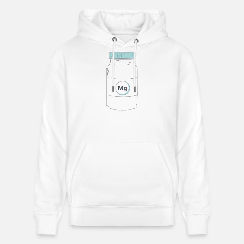 Complément alimentaire protéine de magnésium - Sweat à capuche bio CRUISER Stanley/Stella Unisexe - blanc