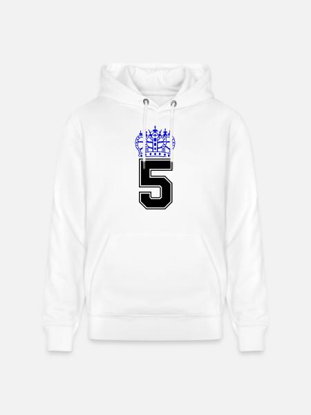 5 krone - Stanley/Stella Unisex Bio-Hoodie CRUISER  - Weiß