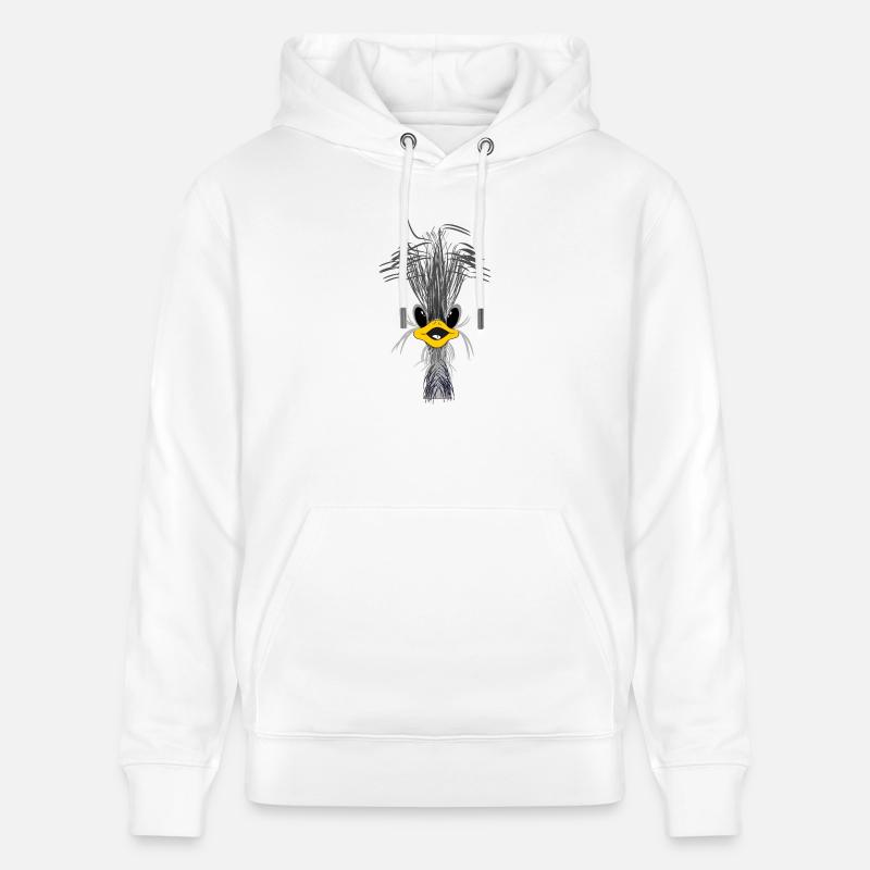 STRUZZO - Sweat à capuche bio CRUISER Stanley/Stella Unisexe - blanc