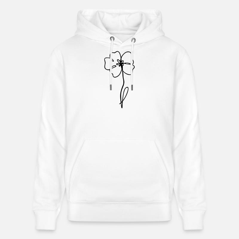 pavot - Sweat à capuche bio CRUISER Stanley/Stella Unisexe - blanc
