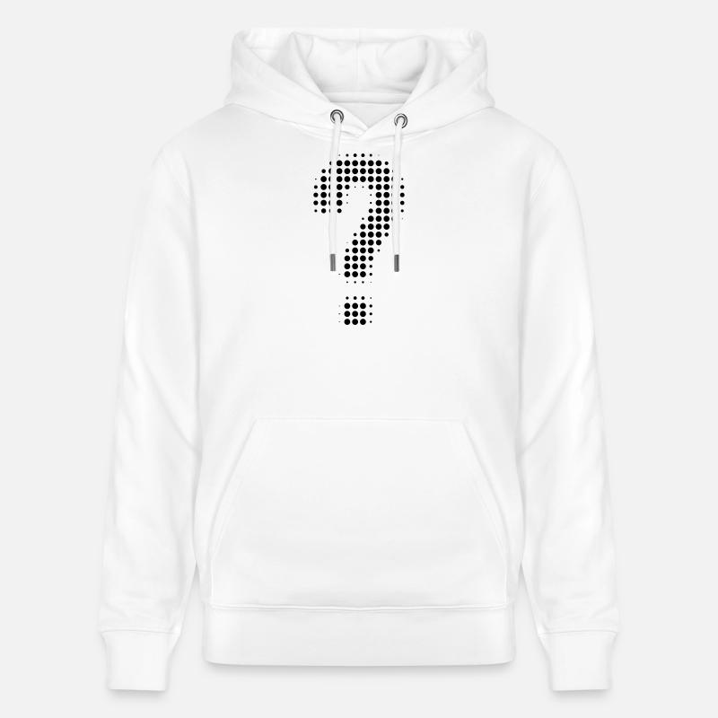 point d’interrogation - Sweat à capuche bio CRUISER Stanley/Stella Unisexe - blanc
