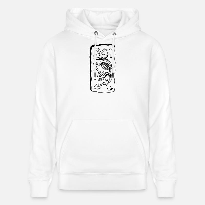 Os du tricératops - Sweat à capuche bio CRUISER Stanley/Stella Unisexe - blanc