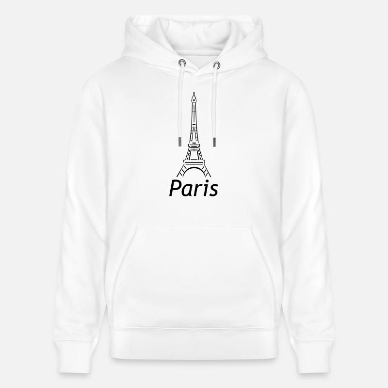 paris - Sweat à capuche bio CRUISER Stanley/Stella Unisexe - blanc