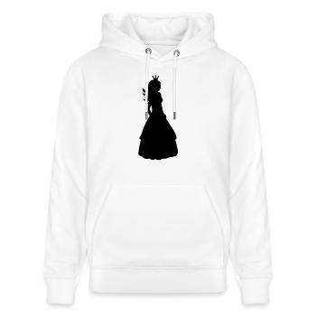 Princess - Stanley/Stella CRUISER Unisex Organic Hoodie - white - Front - Alina (178cm) & Michal (187cm)