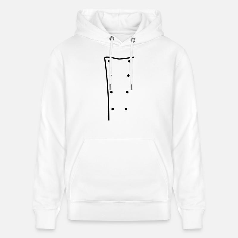 Veste de chef - Sweat à capuche bio CRUISER Stanley/Stella Unisexe - blanc