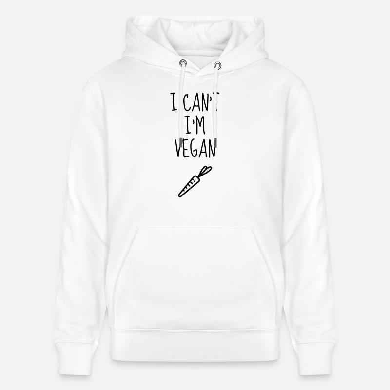 végétarien / végétarienne / végétarisme / vegan - Sweat à capuche bio CRUISER Stanley/Stella Unisexe - blanc