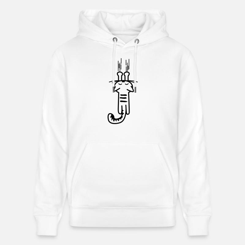 gratter les chats kitty - chat - - - Sweat à capuche bio CRUISER Stanley/Stella Unisexe - blanc