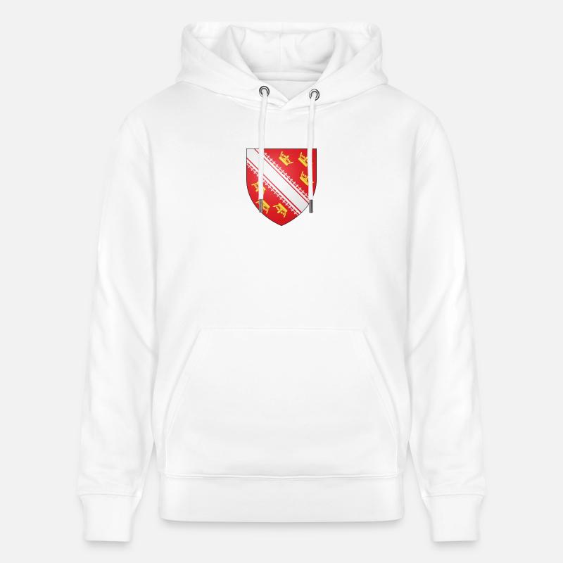 Blason de l'Alsace - Sweat à capuche bio CRUISER Stanley/Stella Unisexe - blanc