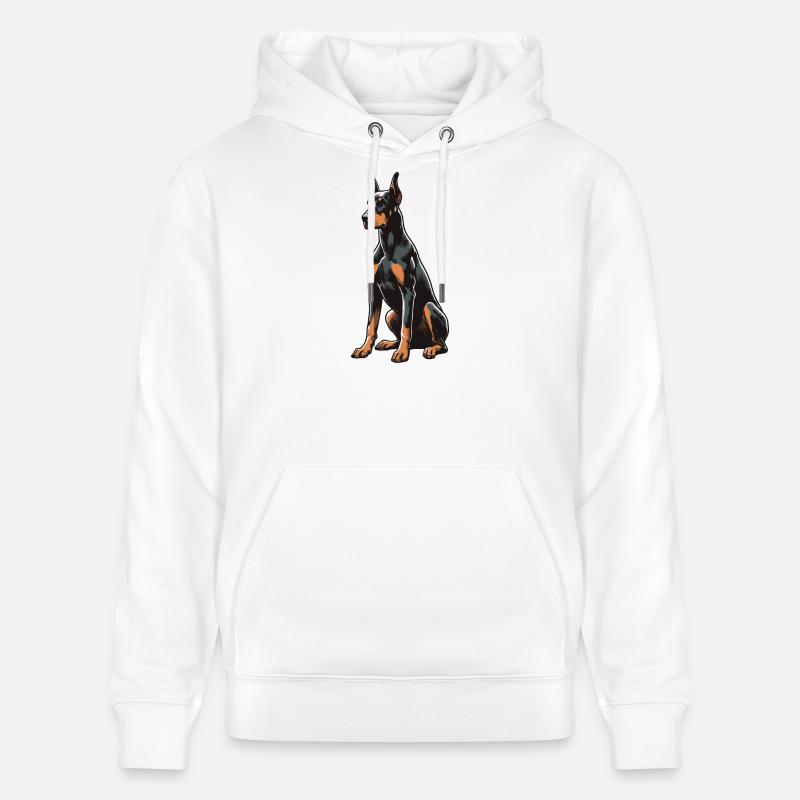Doberman - Sweat à capuche bio CRUISER Stanley/Stella Unisexe - blanc