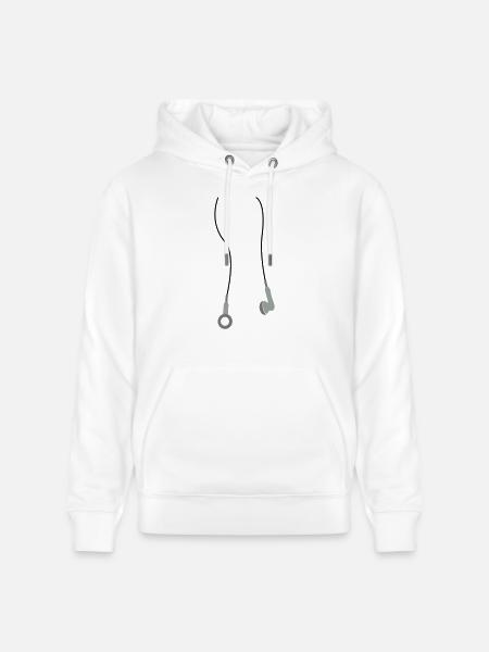 kopfhoerer3 - Stanley/Stella CRUISER Unisex Organic Hoodie - white