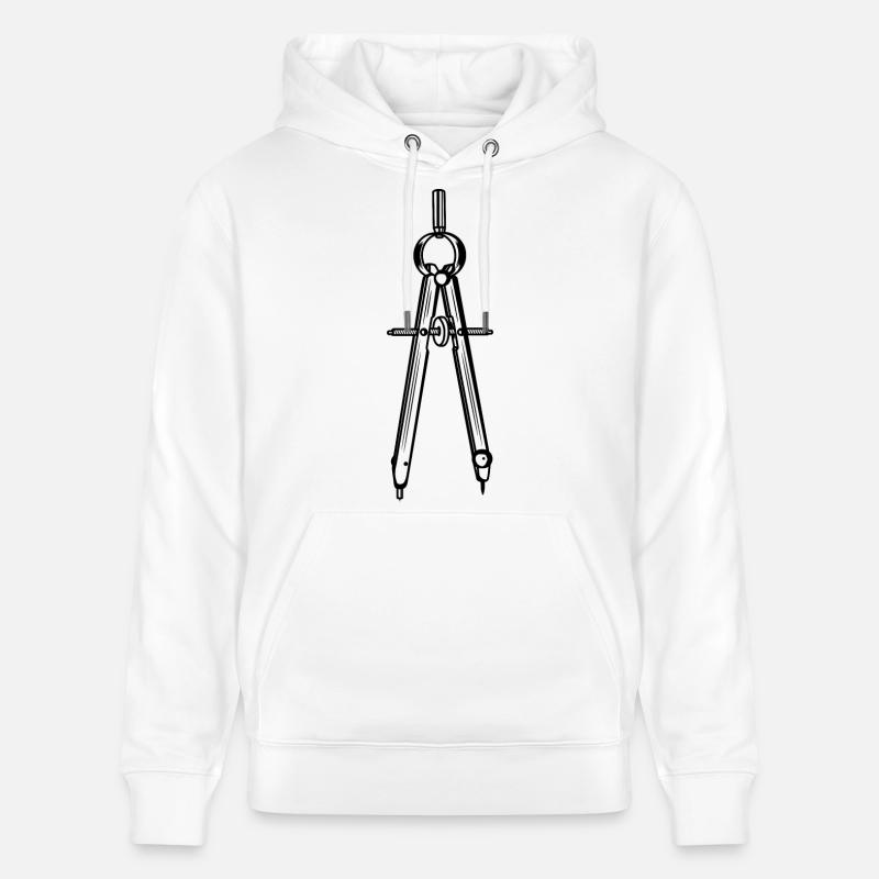 Compas - Sweat à capuche bio CRUISER Stanley/Stella Unisexe - blanc